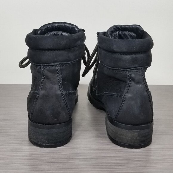 Steve Madden Gantra Hiking Bootie, Black Leather, Womens Size 9 M - Picture 5 of 12